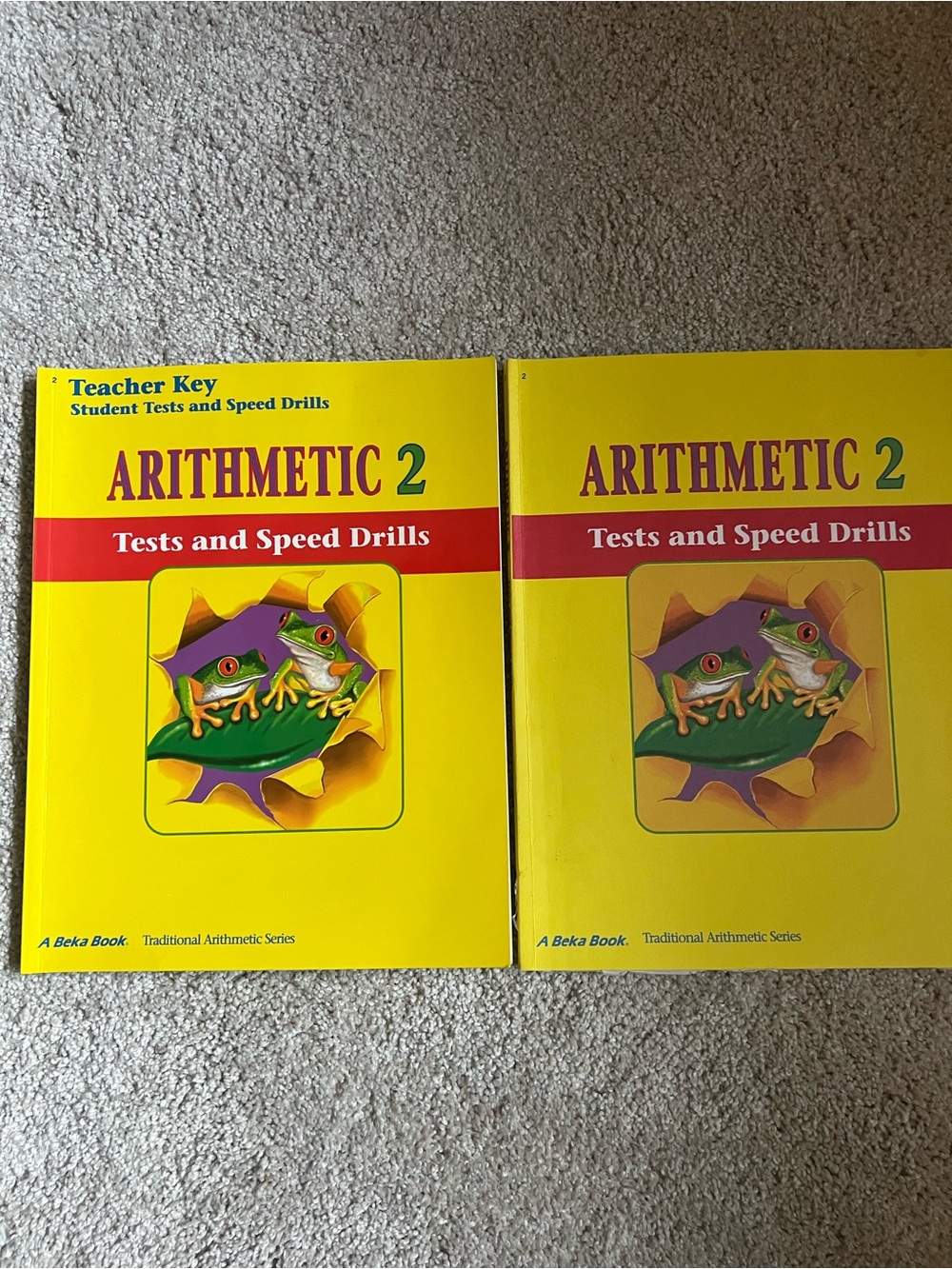 A Beka bundle Arithmetic 2 Tests and Speed Drills